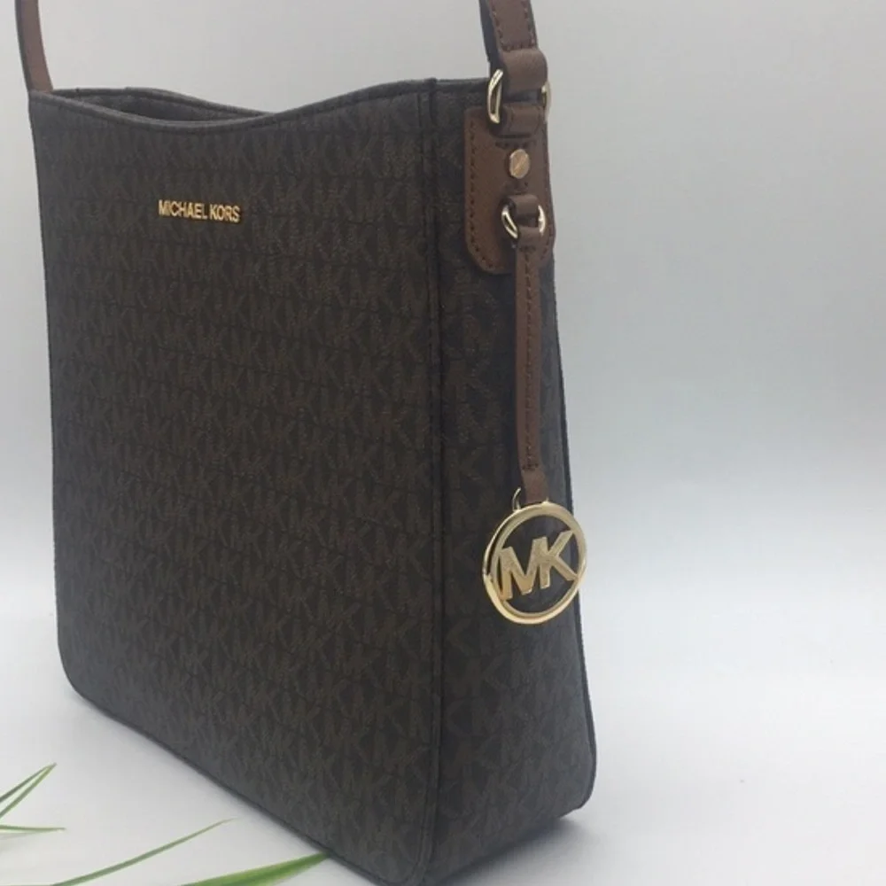 Michael Kors LG MESSENGER Crossbody BROWN